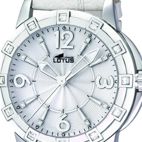 Lotus 15745/1 - Reloj analógico de Cuarzo para Mujer con Correa de Piel, Color Blanco