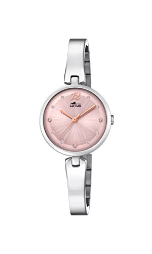 Lotus Watches Reloj Análogo clásico para Mujer de Cuarzo con Correa en Acero Inoxidable 18445/2
