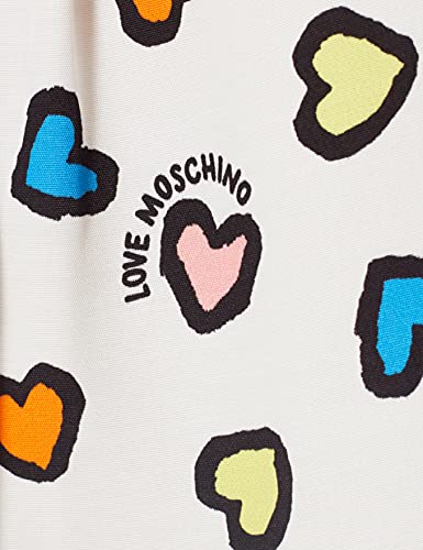 Love Moschino Hemd Bluse, Multicolor (P.Hearts/White 0037), 38 (Talla del Fabricante: 40) para Mujer