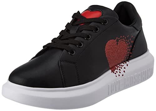 Love Moschino Nuova pre-Collezione Primavera Estate 2022, Zapatillas Deportivas Mujer, Negro, 37 EU