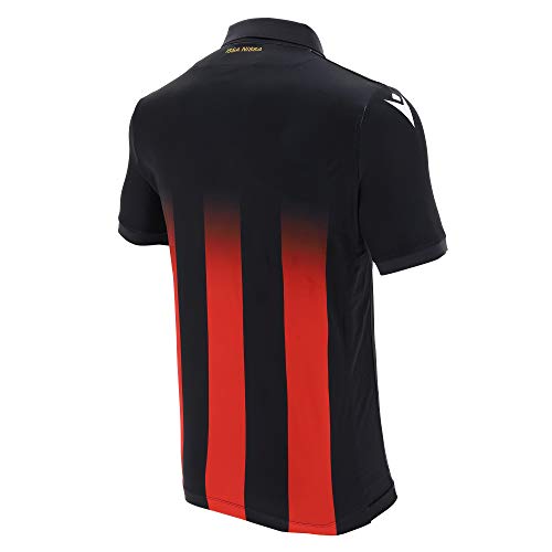 Macron Nice.m20 Matchday Auth. Home Shirt SS Sr OGC Nizza 2020/21-Camiseta, Hombre, Negro, XX-Large