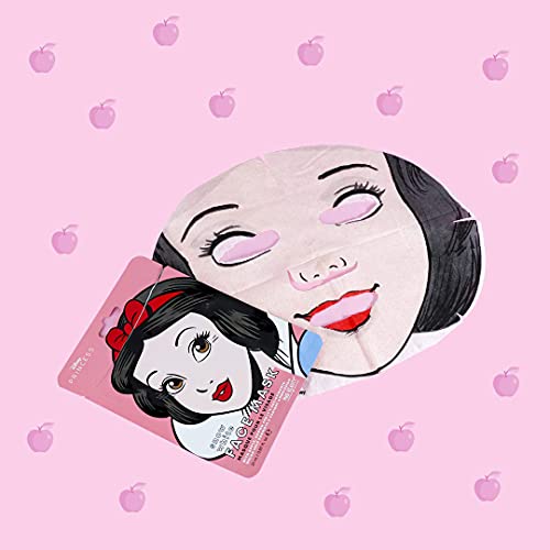 MAD Beauty Mascarilla Facial Hidratante Blancanieves, Disney Pop Princess Face Mask Snow White Translúcido, 25 Mililitros