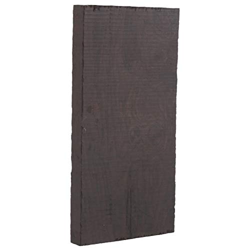 Madera de Ebano Negro en Blanco, Madera de Ebano Negro en Blanco DIY Artesanía Mangos de Madera Instrumentos Musicales Accesorios(120 * 60 * 10 mm)