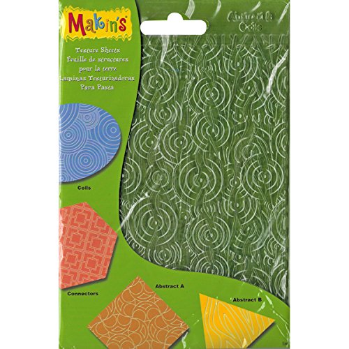 Makin 's – Estados Unidos de plástico Textura de Arcilla Hojas 7 x 5.5-Inch-Set H (Bobinas, Conectores y resúmenes de)
