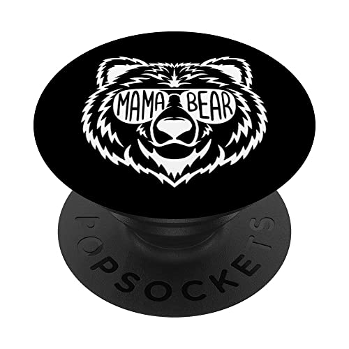 Mama Bear Face Gafas De Sol Madre Mamá PopSockets PopGrip Intercambiable