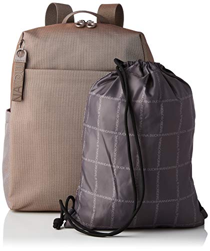 Mandarina Duck MD 20 P10QMT15, Mochila para Mujer, Taupe, 30,5x38,5x12,5 (L x H x W)