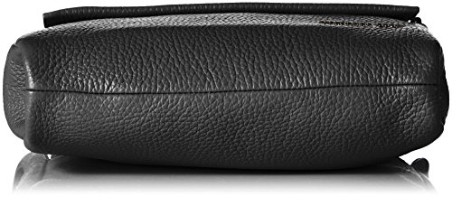 Mandarina Duck Mellow Leather P10FZT93, Bolso Bandolera para Mujer, Nero, 23x18x3 (L x H x W)