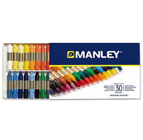 Manley 130 - Ceras, 30 unidades + 10 ceras Manley Especiales (FLUO+PASTEL)