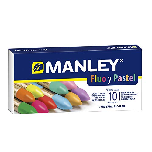 Manley 130 - Ceras, 30 unidades + 10 ceras Manley Especiales (FLUO+PASTEL)