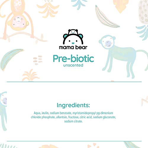 Marca Amazon - Mama Bear Toallitas para bebé prebióticas 12x60 (720 toallitas - tejido 100% biodegradable)