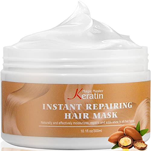 Mascarilla hidratante de aceite de argán para el cabello Magic Master queratina con tratamiento de proteínas para cabello seco y dañado