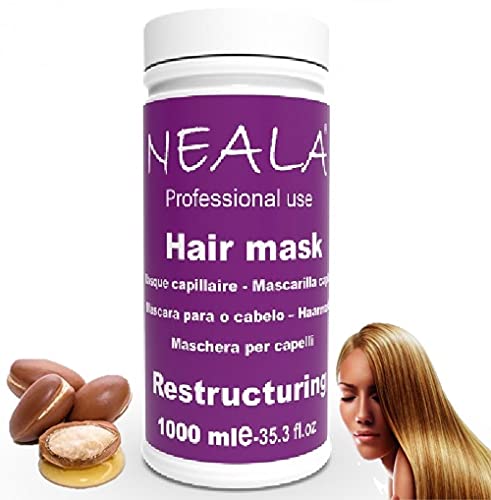 Mascarilla profesional para cabello dañado. Reestructurante, nutritiva y regeneradora del cabello dañado con extracto de Jojoba y proteínas de leche. 1000ml.