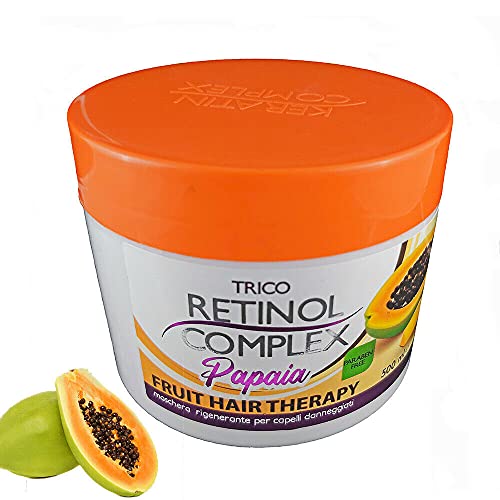 Mascarilla Regeneradora Para Cabello Terapia De Frutas, Mascarillas Capilares Regeneradora 500ml (Papaya)