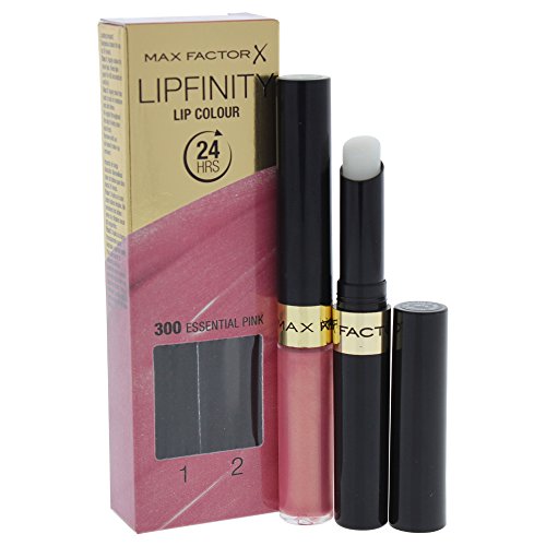 Max factor - Lipfinity, bálsamo y brillo de labios, color 300 rosa esencial (2 ml)