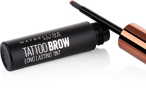 Maybelline New York Brow Tattoo Gel Tinte para Cejas Castañas, Tono Medium 2 - 4.6g