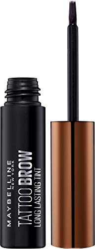 Maybelline New York Brow Tattoo Gel Tinte para Cejas Castañas, Tono Medium 2 - 4.6g