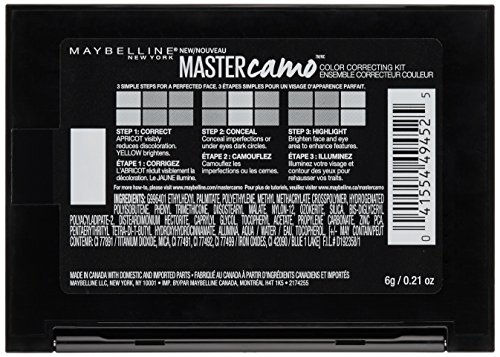 Maybelline New York Facestudio Master Camo Color Correcting Kit, Medium