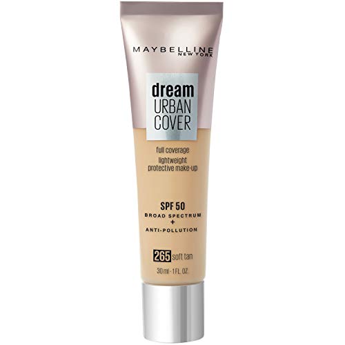 Maybelline New York - Perfecteur de Teint - Protection Anti-UV & Anti-Pollution - Dream Urban Cover - Teinte : Soft Tan (265) - 30 ml