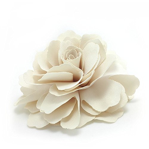 Meilliwish Camelias Flor Pinza para el cabello Broche Pin (Crema) (A74)