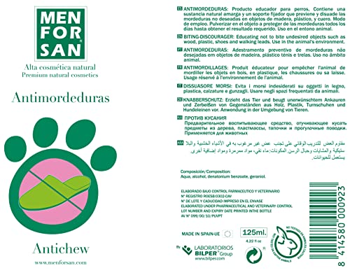 MENFORSAN Antimordeduras muebles y textiles para Perros 125 ml