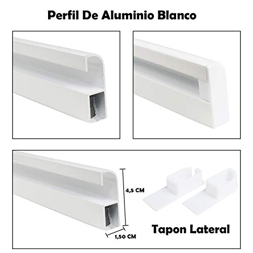 MERCURY TEXTIL Cortina para Puerta Tiras PVC 210x90cm，Cortina para Puerta Exterior (Transparente P5)