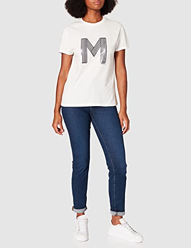 Mexx Camiseta, Blanco Crudo, XXL para Mujer