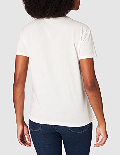 Mexx Camiseta, Blanco Crudo, XXL para Mujer