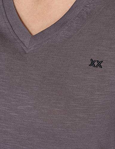 Mexx Organic Cotton T-Shirt Camiseta, Gris Oscuro, M para Mujer