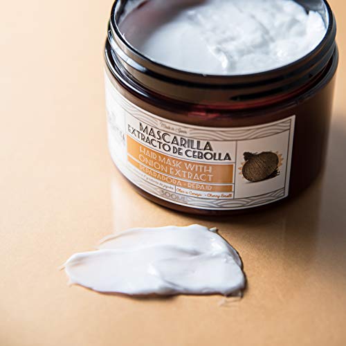 MI REBOTICA | Mascarilla Capilar Ultranutritiva Reparadora con Extracto de Cebolla Olor Cereza 300 ml | Vitaminas para el Cabello | Mascarilla Pelo | Fortalece y Estimula el crecimiento capilar