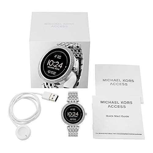 Michael Kors Smartwatch para Mujer Darci de 5E Generación de Acero Inoxidable con Brazalete de Acero Inoxidable, MKT5126, Plata