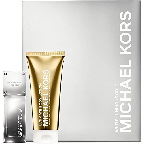 Michael Kors White Luminous Gold Set de Perfume con vaporizador y loción corporal - 100 ml