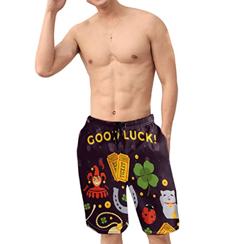 Mielpdaz Bañador para hombre Lucky Charms Good Luck Beach Board Shorts, 1 color, XXL