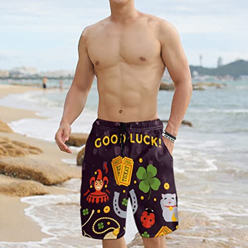 Mielpdaz Bañador para hombre Lucky Charms Good Luck Beach Board Shorts, 1 color, XXL