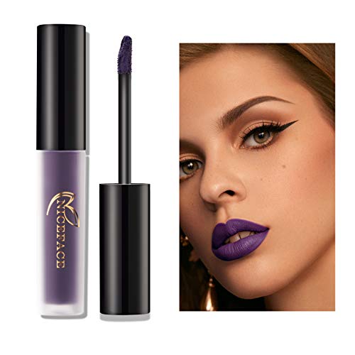 Mimore Matte Matte Moist Lipstick Lápiz labial de maquillaje profesional, impermeable Taza antiadherente Sexy Colors Lápiz labial Hidratante Suavizante, Duradero 24 horas Hidratante Impermeable (31)