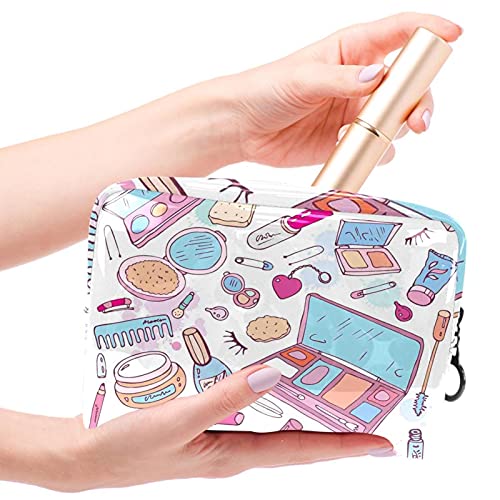 Mini Bolso del Maquillaje de Las Mujeres, Prenda Impermeable del Neceser del Viaje del Almacenamiento Concepto de Glamour de Belleza para Viajes, Organizadora de cosméticos