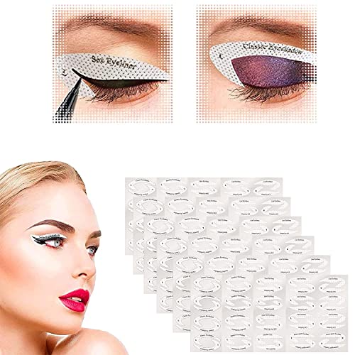 Molde de sombra de ojos Quick Eyeliner, 16/32 piezas de molde de delineador de ojos y kit de molde de sombra de ojos, para ojos ahumados perfectos o mirada de sombra de ojos (32 piezas)