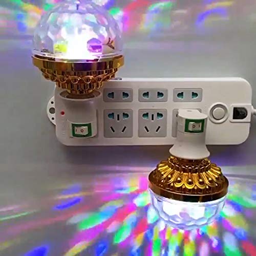 Monkys Luces de Discoteca, luz de Bola LED Especial LED Colorida Bola mágica giratoria lámpara de Bombilla de luz de Escenario para Fiesta en casa