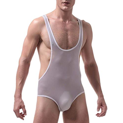 Monos para Hombre Tanga Triángulo Calzoncillos Hombres Boxer Calzoncillos Debajo De La Joven Camisa Debajo del Calentamiento Calzoncillos Sin Mangas Calentamiento del Cuerpo Calzoncillos Bajos