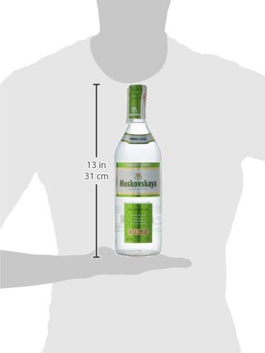 Moskovskaya Vodka - Botella Vodka Ruso de 1L.