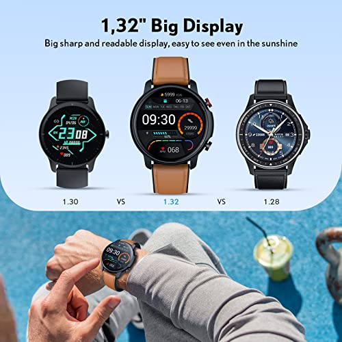 Motsfit Reloj Inteligente Hombre: Smartwatch con Pulsometro Podometro Presión Arterial Pulsera Actividad Inteligente Deportivo Impermeable Reloj Hombre para iPhone Android