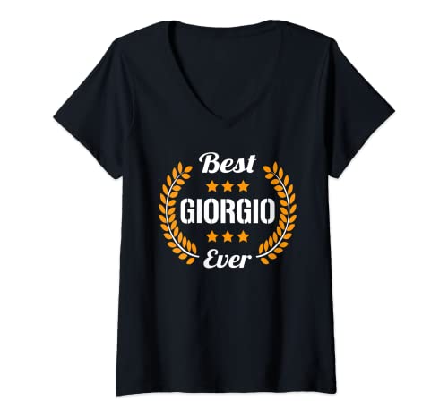 Mujer Best Giorgio Ever Dichos graciosos Nombre Giorgio Camiseta Cuello V