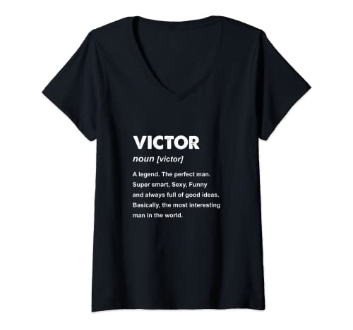 Mujer Nombre de Victor Camiseta Cuello V