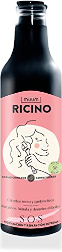 muum - Acondicionador Ricino SOS Reparación Extrema. Cabellos secos y quebradizos. Fortalece, hidrata y devuelve el brillo - 500 ml.