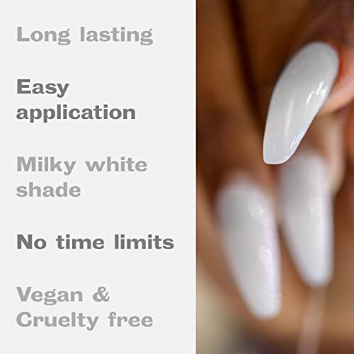 MYGEL by Mylee Polygel – Larga Duración, Aspecto Natural, Gel para Extensión de Uñas para Principiantes y Profesionales, Gel espesante para uñas acrílicas, Nail Art – 60 gramos (Milky White)