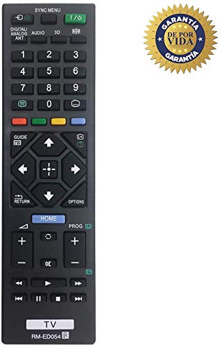 MYHGRC Reemplazo Mando a Distancia para Sony RM-ED054 para Sony bravia TV-No Requiere configuración Mando a Distancia para Sony LCD/LED Smart TV