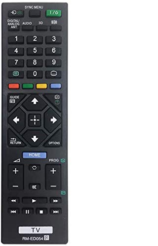 MYHGRC Reemplazo Mando a Distancia para Sony RM-ED054 para Sony bravia TV-No Requiere configuración Mando a Distancia para Sony LCD/LED Smart TV