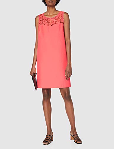 Naf Naf EFLUO R1 Vestido, Rosa Rosa Neon, 40 para Mujer