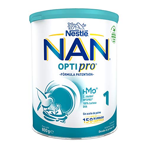 NAN - Optipro 1 Leche para lactantes en polvo, 3 latas x 800 g
