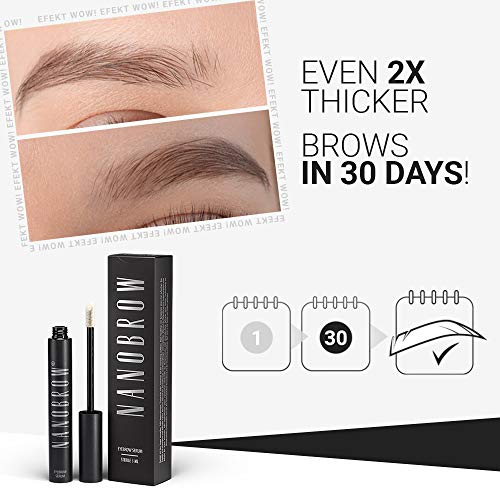 Nanobrow Eyebrow Serum - Sérum de noche estimulante del crecimiento, fortalecedor y densificador 5 ml