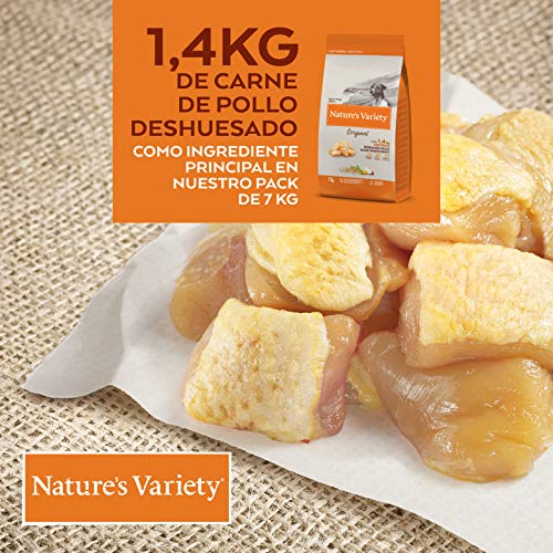 Nature's Variety Original - Pienso para perros adultos mini con pollo deshuesado 7 Kg